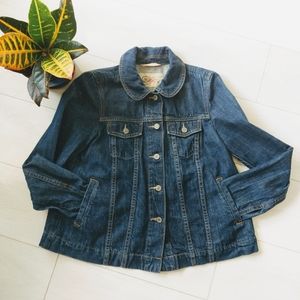 Gap Denim Jacket with Pleated Back